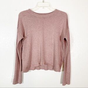 Dex Hi Lo Rose Pink Knit Sweater Size Small